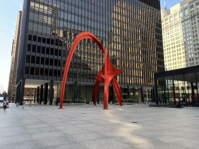 Calder's Flamingo in Chicago (Drehort "Ferris macht blau")